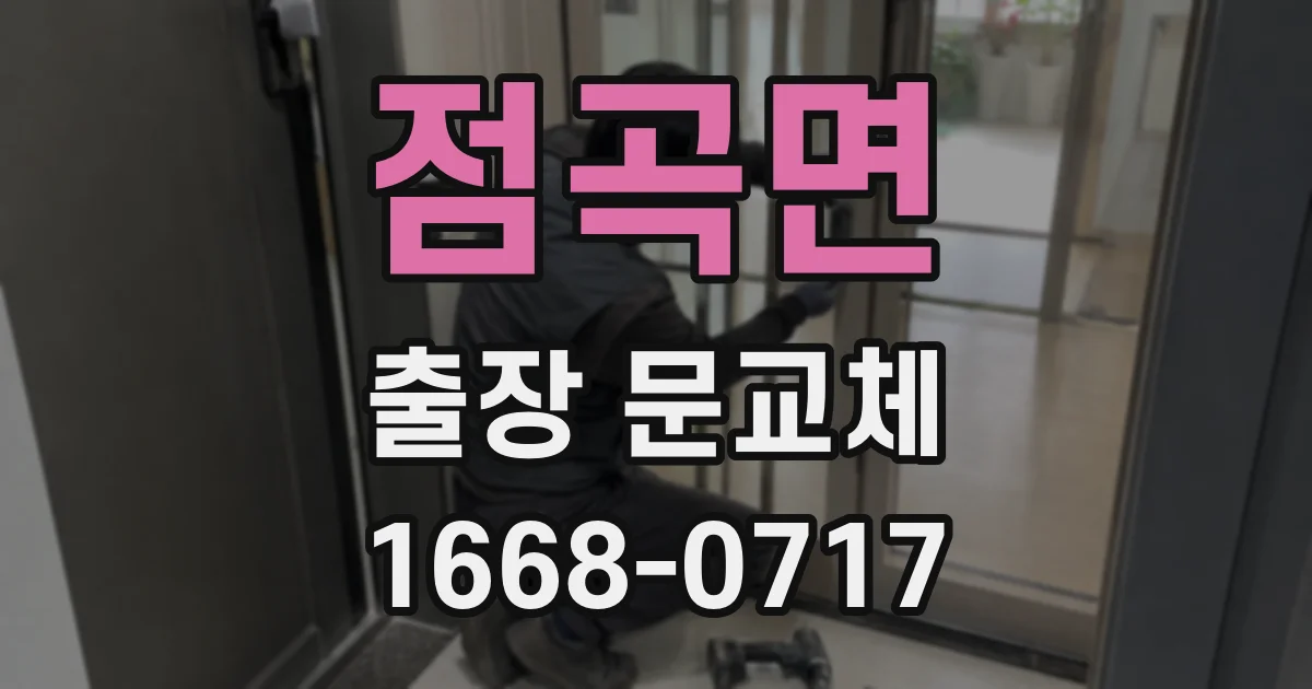 점곡면 출장 문교체