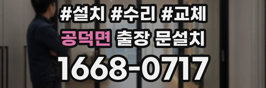 공덕면 출장 문설치
