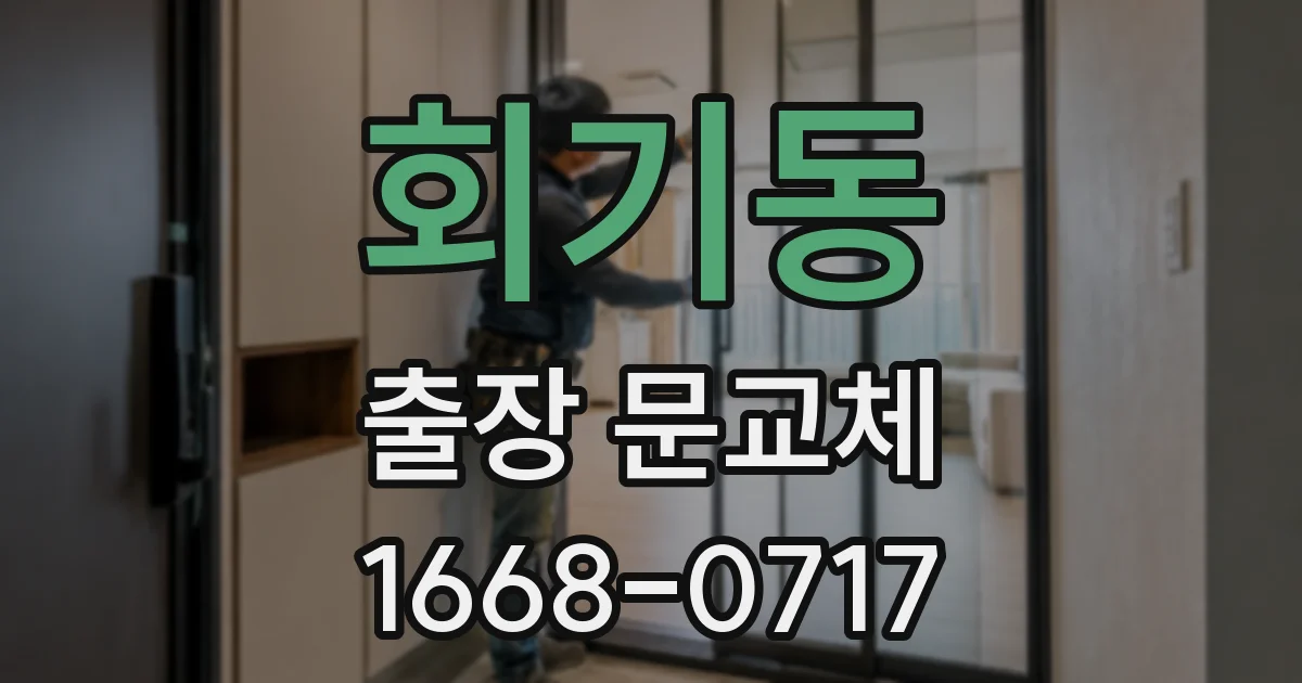회기동 출장 문교체