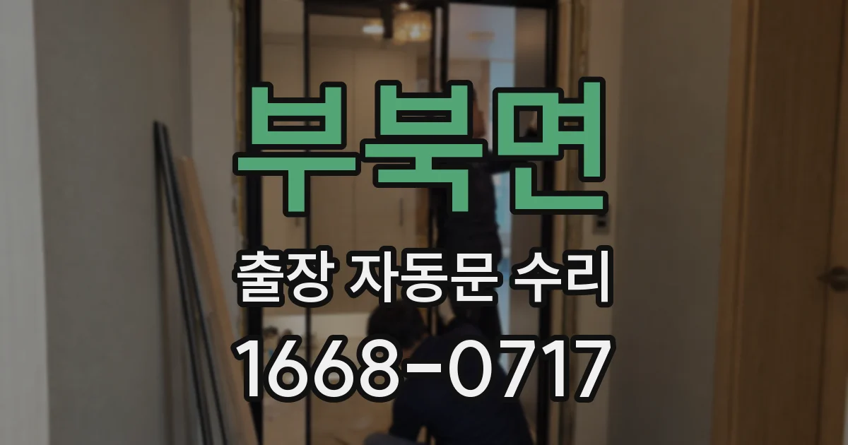 부북면 출장 자동문 수리