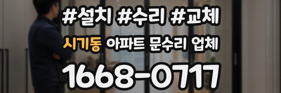 시기동 아파트 문수리 업체