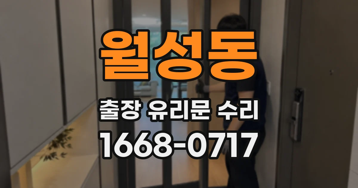 월성동 출장 유리문 수리