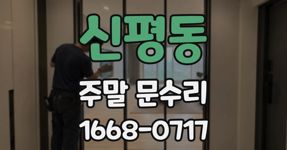 신평동 주말 문수리