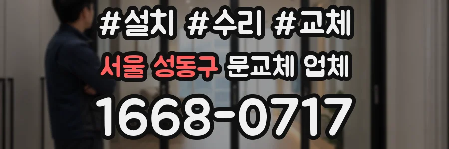 서울 성동구 문교체 업체