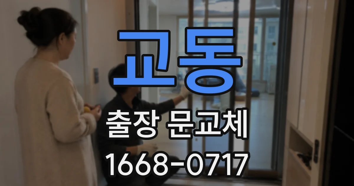 교동 출장 문교체