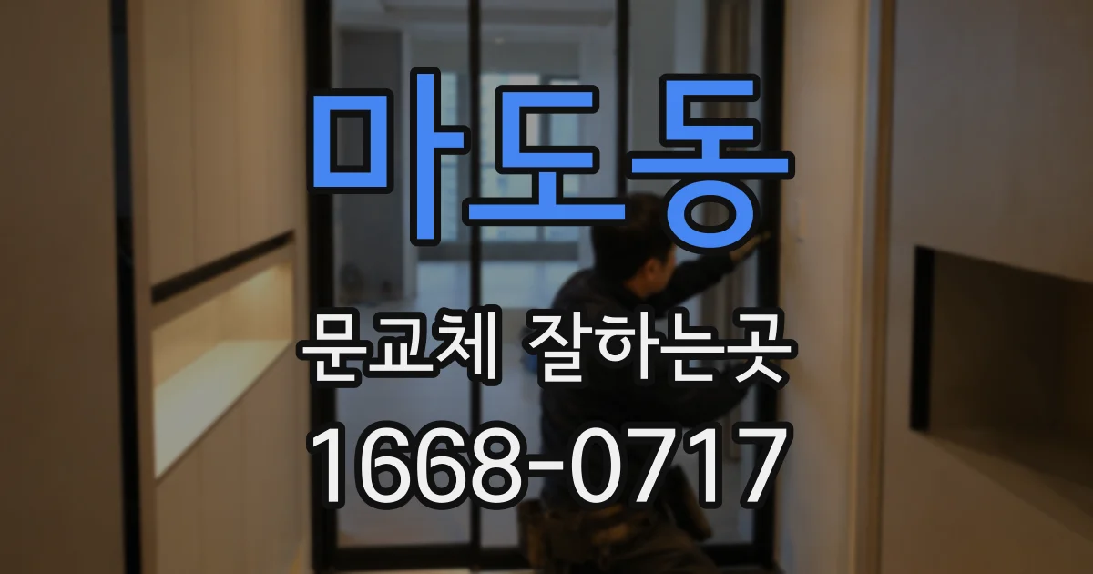 마도동 문교체 잘하는곳