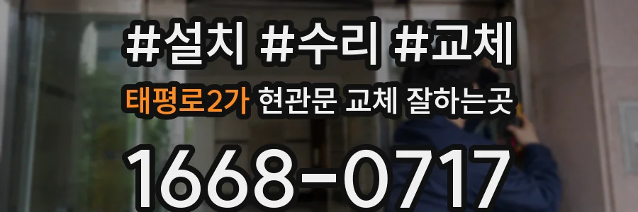 태평로2가 현관문 교체 잘하는곳