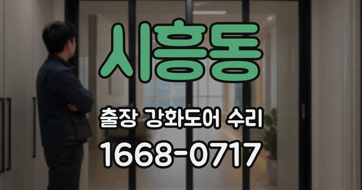시흥동 출장 강화도어 수리