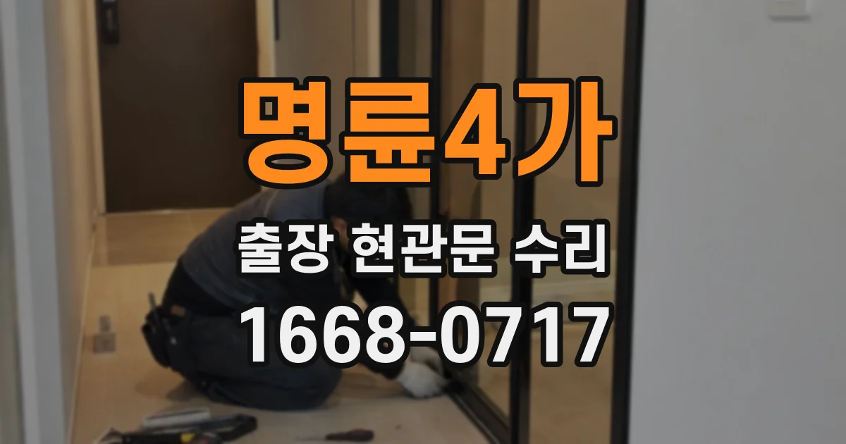 명륜4가 출장 현관문 수리