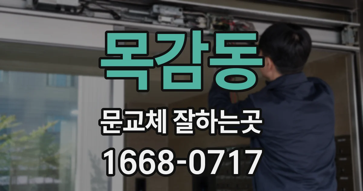 목감동 문교체 잘하는곳