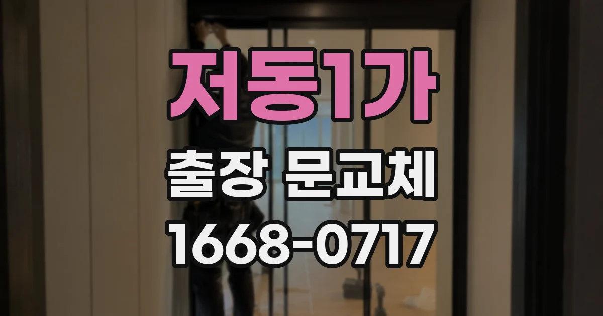 저동1가 출장 문교체
