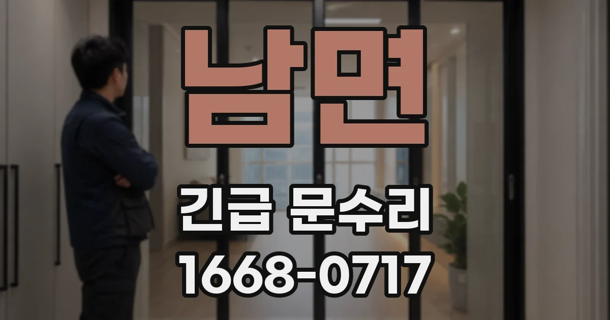 남면 긴급 문수리