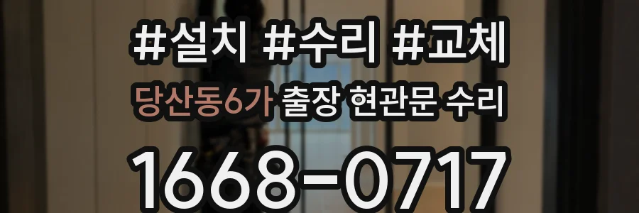 당산동6가 출장 현관문 수리