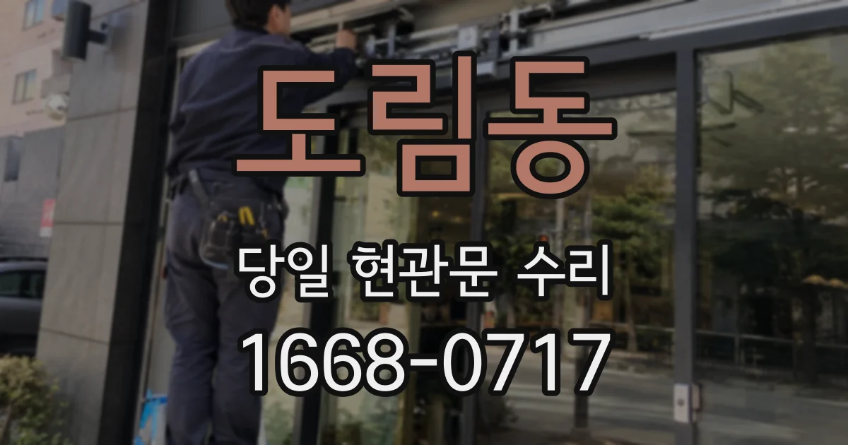 도림동 당일 현관문 수리