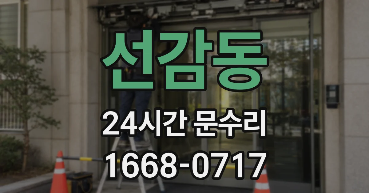선감동 24시간 문수리