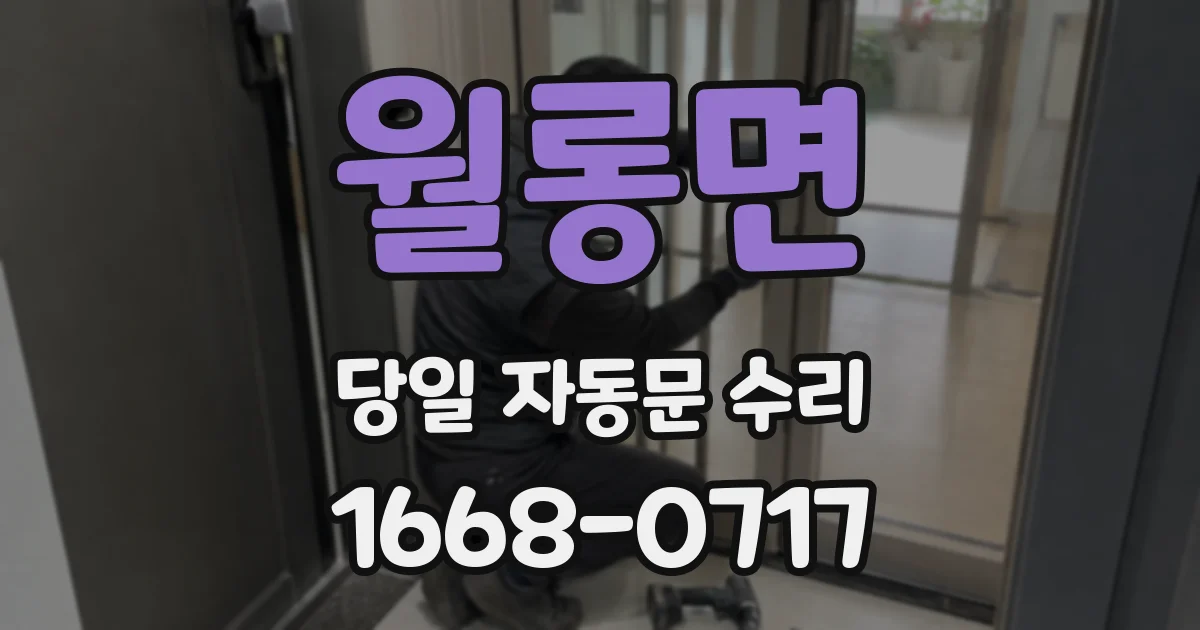월롱면 당일 자동문 수리