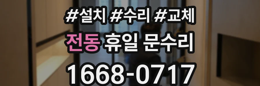 전동 휴일 문수리