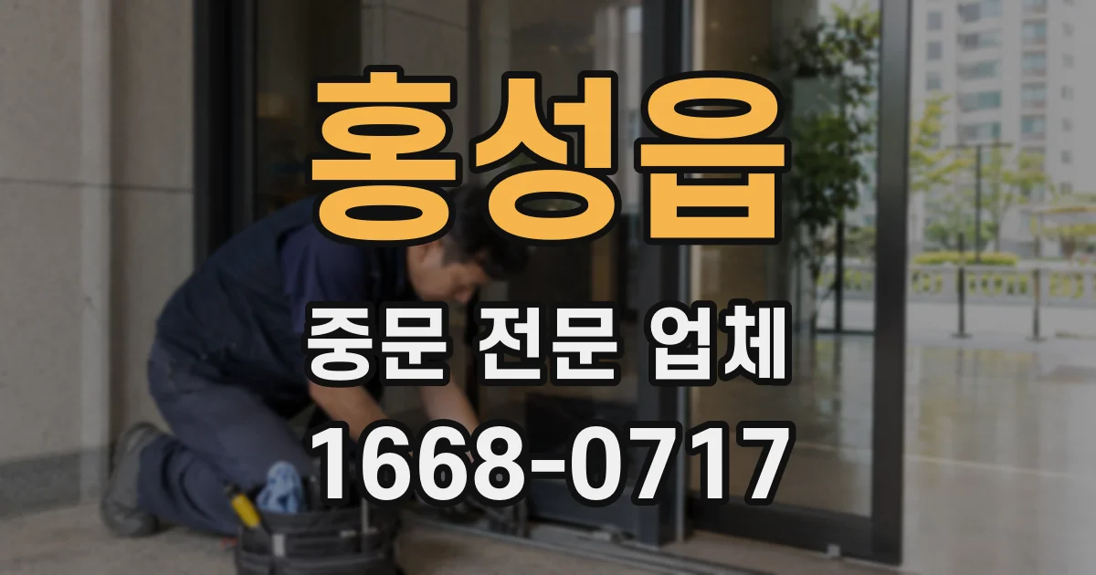 홍성읍 중문 전문 업체