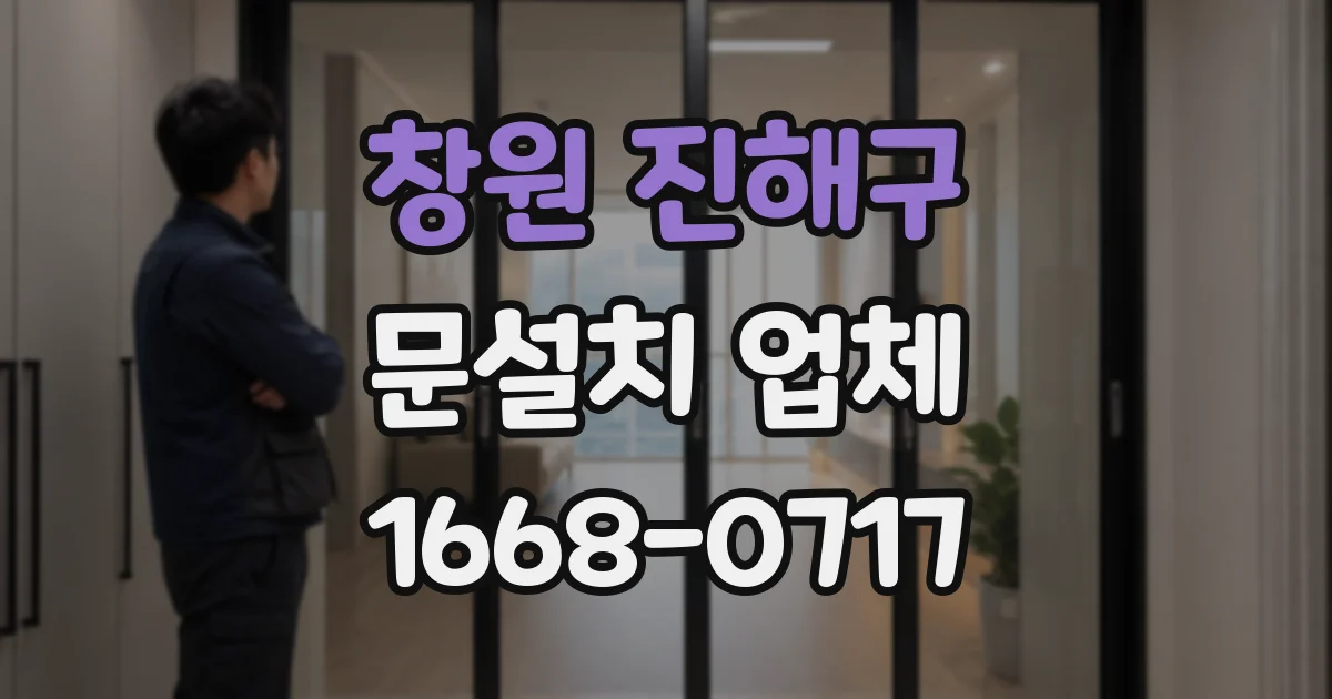 창원 진해구 문설치 업체