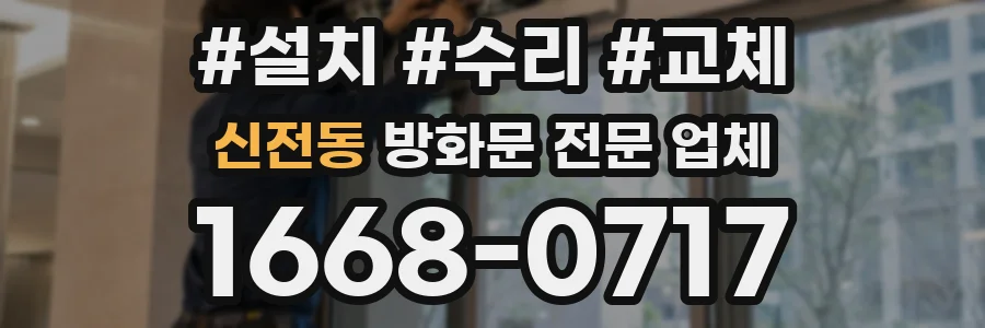신전동 방화문 전문 업체