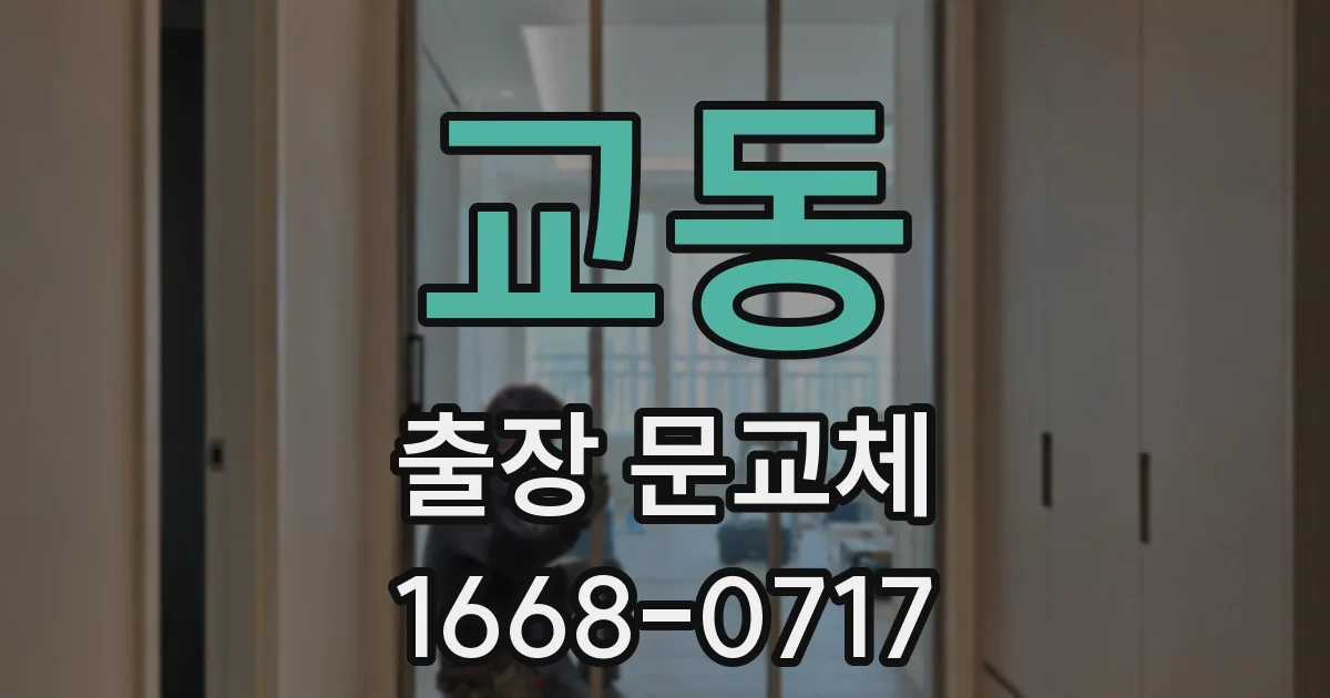 교동 출장 문교체