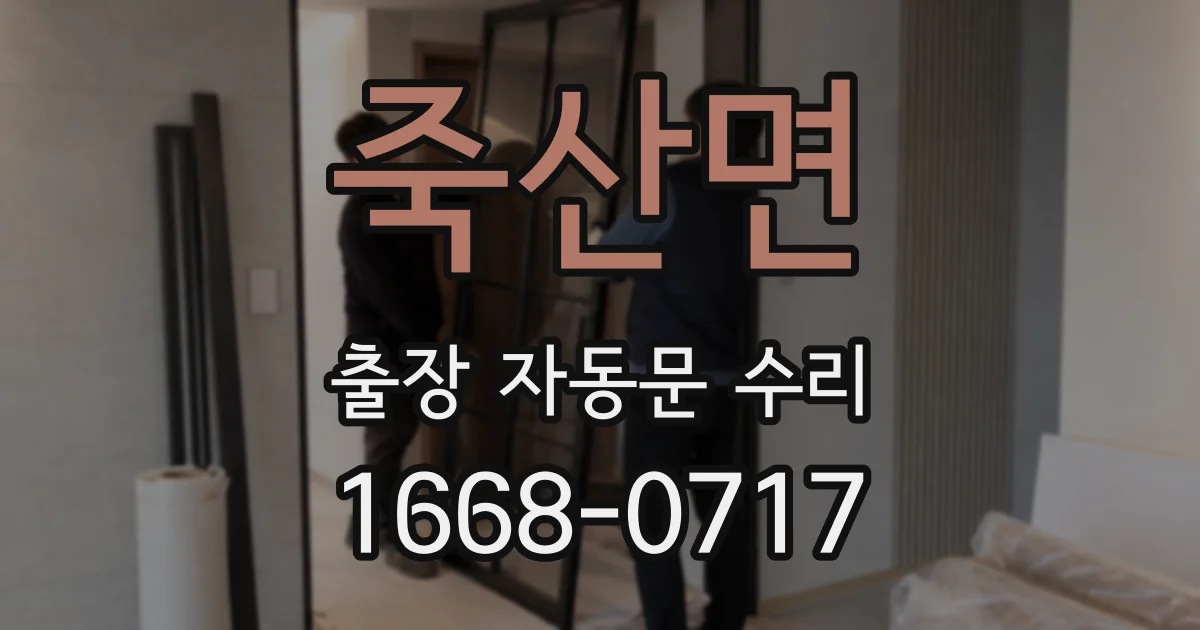 죽산면 출장 자동문 수리