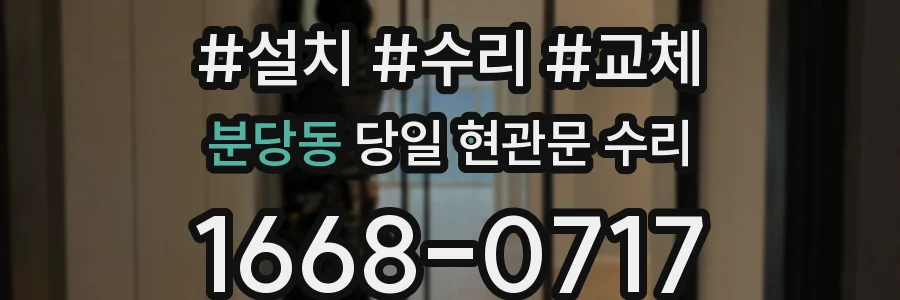 분당동 당일 현관문 수리