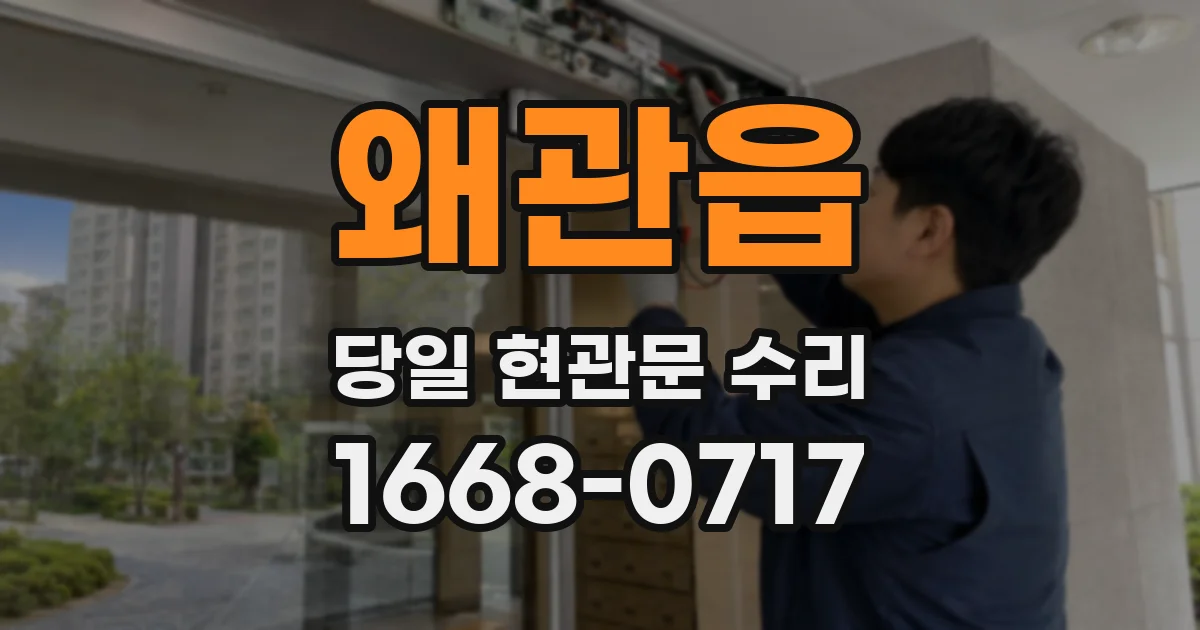 왜관읍 당일 현관문 수리