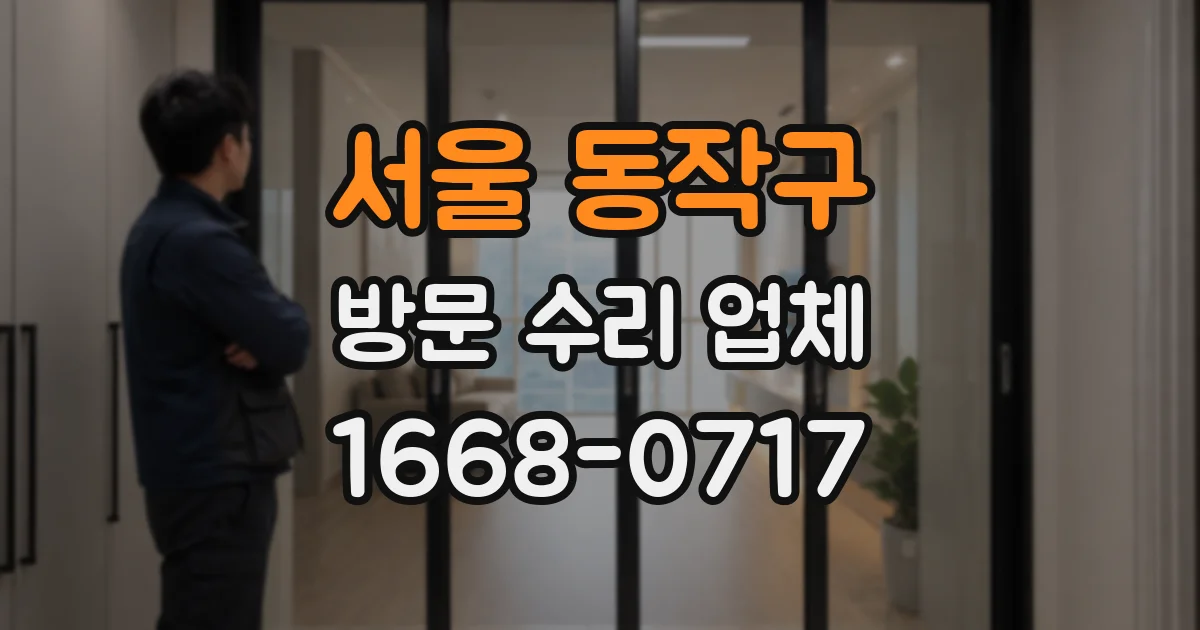서울 동작구 방문 수리 업체