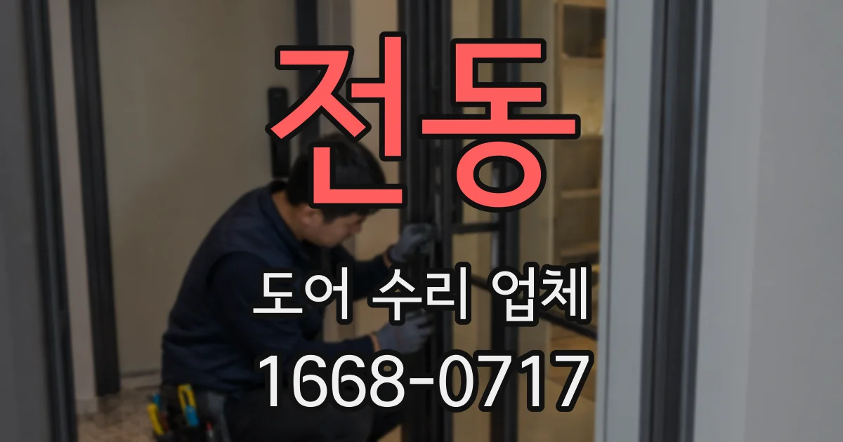 전동 도어 수리 업체
