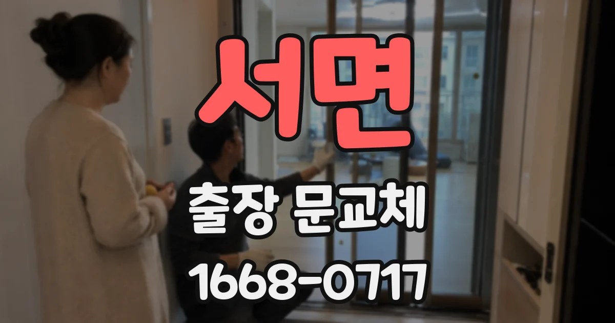 서면 출장 문교체