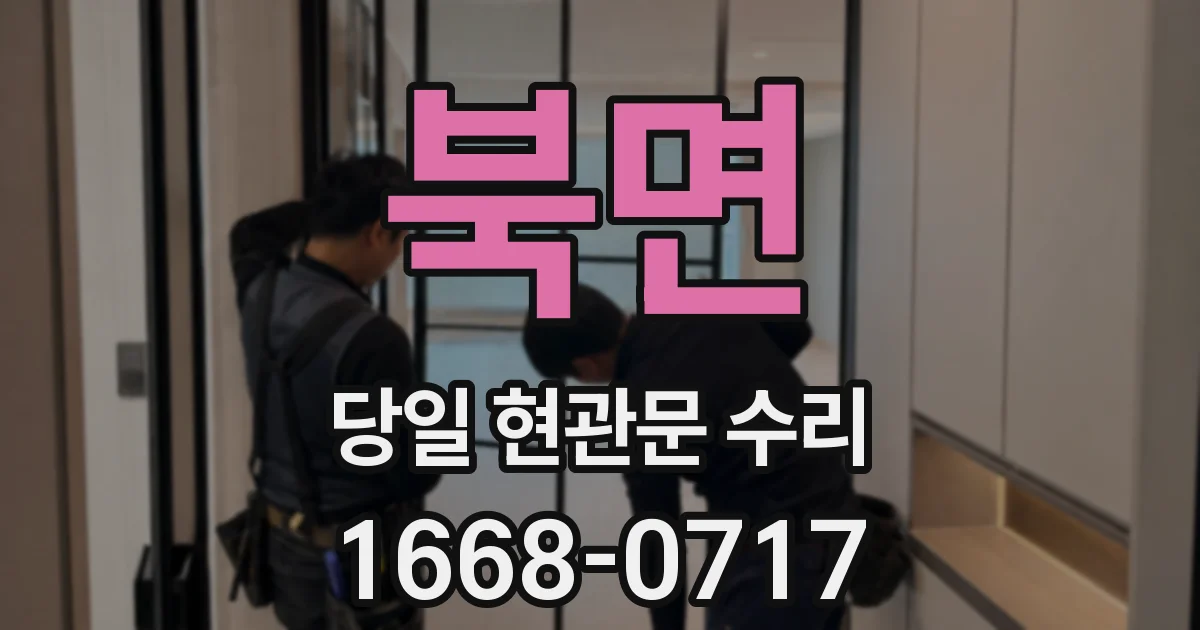 북면 당일 현관문 수리