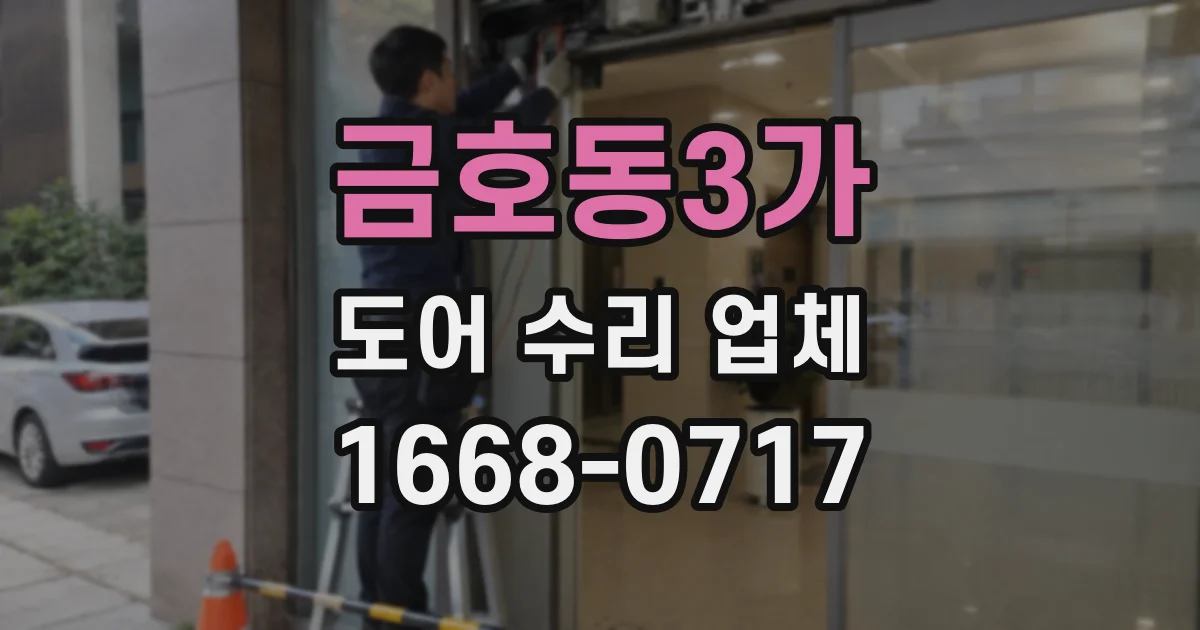 금호동3가 도어 수리 업체