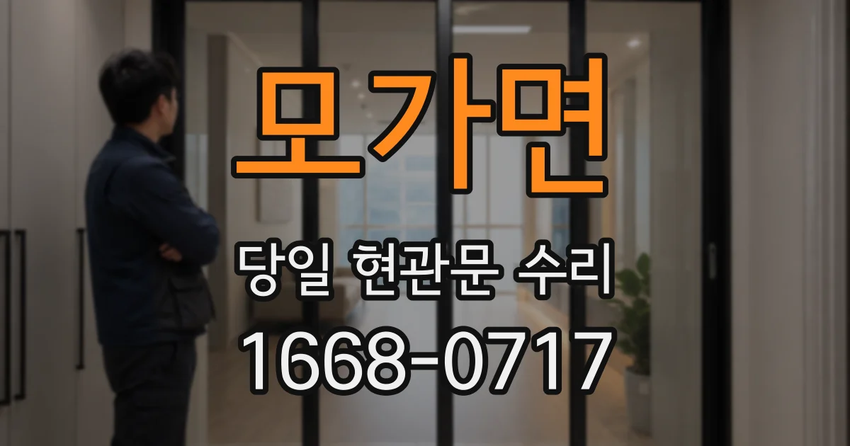 모가면 당일 현관문 수리