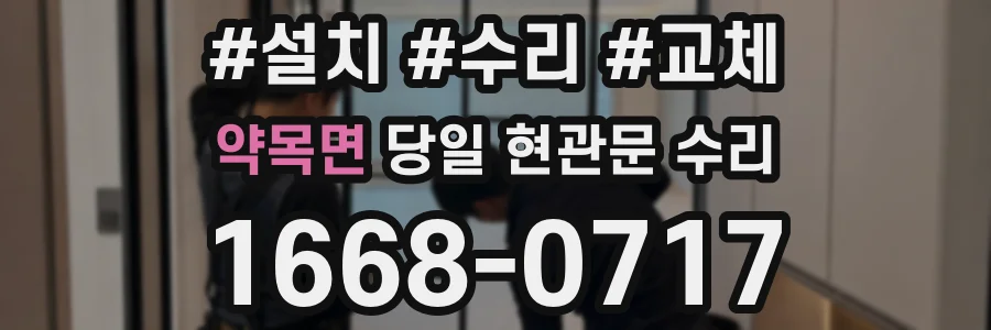 약목면 당일 현관문 수리