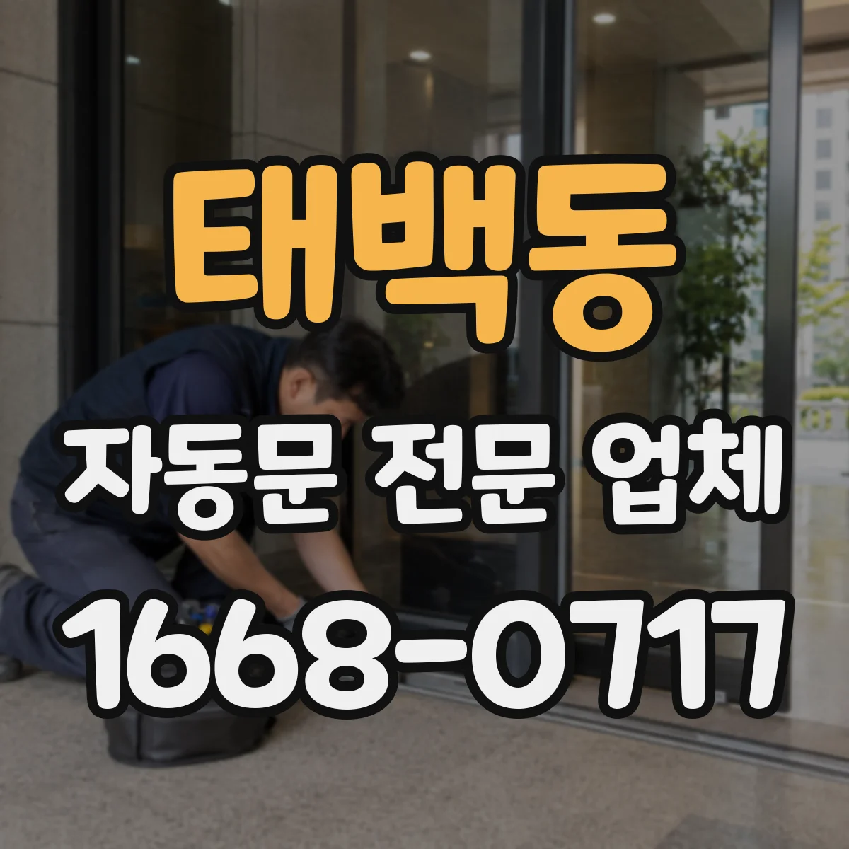태백동 자동문 전문 업체