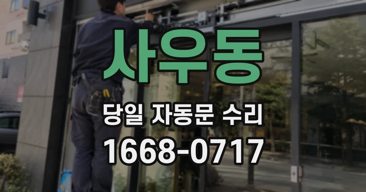 사우동 당일 자동문 수리