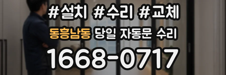 동흥남동 당일 자동문 수리