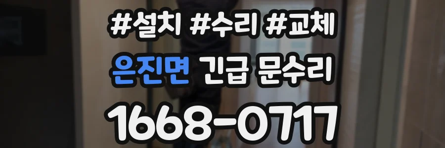 은진면 긴급 문수리