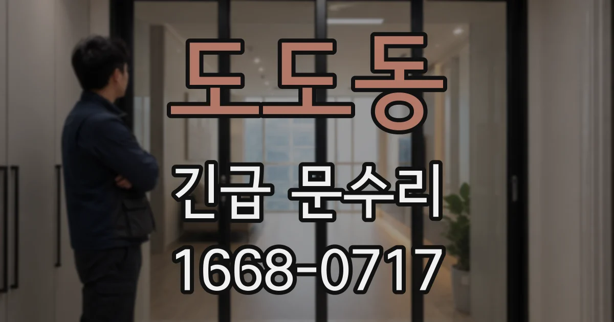 도도동 긴급 문수리
