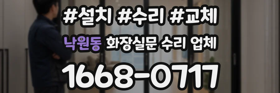 낙원동 화장실문 수리 업체