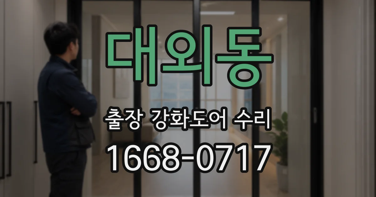 대외동 출장 강화도어 수리