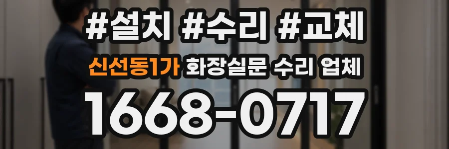 신선동1가 화장실문 수리 업체