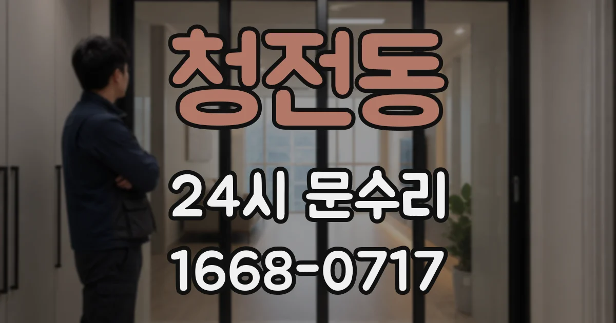 청전동 24시 문수리