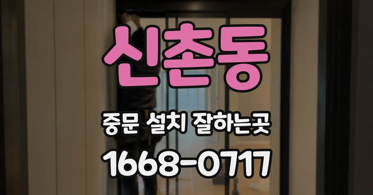 신촌동 중문 설치 잘하는곳