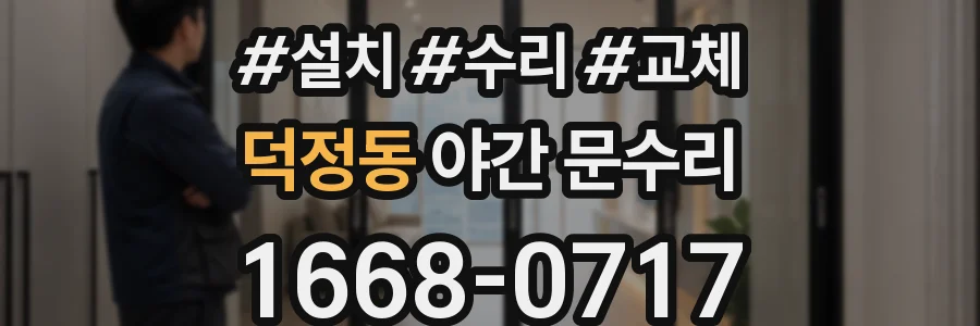 덕정동 야간 문수리