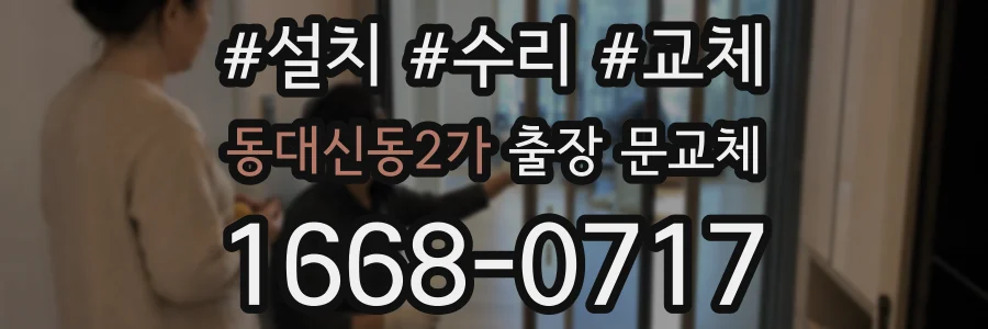 동대신동2가 출장 문교체