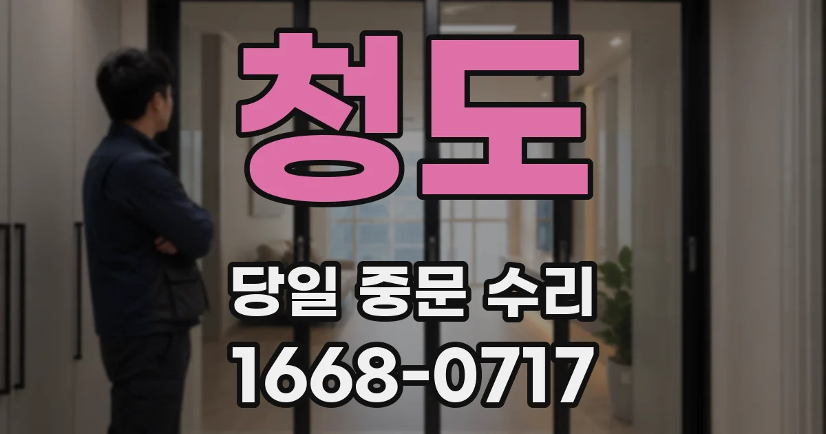 청도 당일 중문 수리