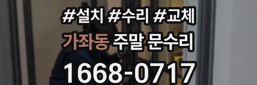가좌동 주말 문수리