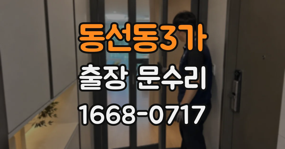 동선동3가 출장 문수리